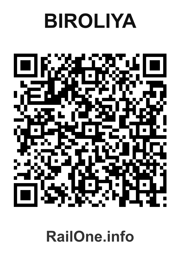 RailOne QR Code for Biroliya station