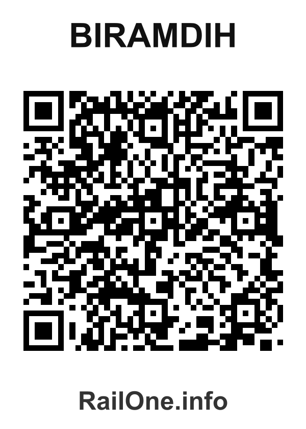 RailOne QR Code for Biramdih station