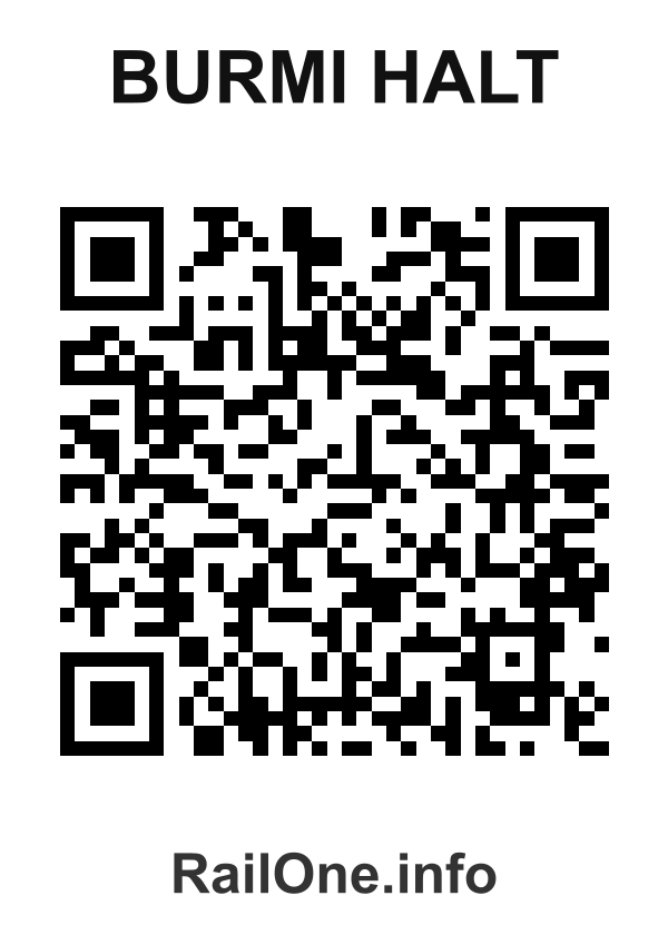RailOne QR Code for Burmi Halt station