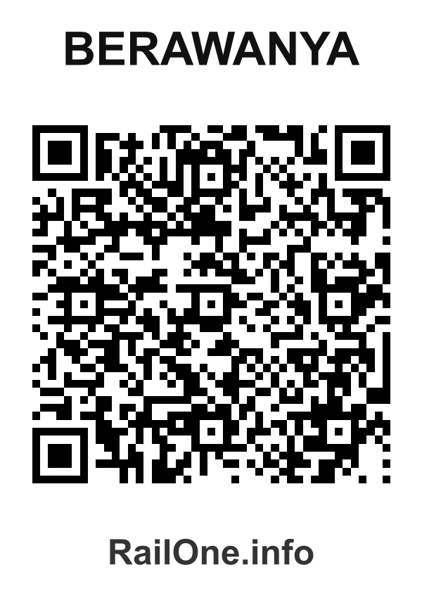 RailOne QR Code for Berawanya station