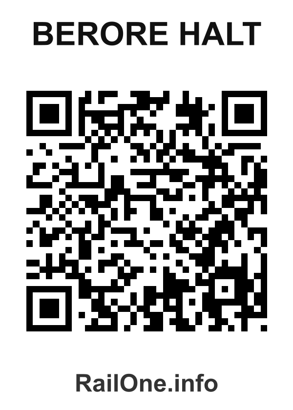 RailOne QR Code for Berore Halt station