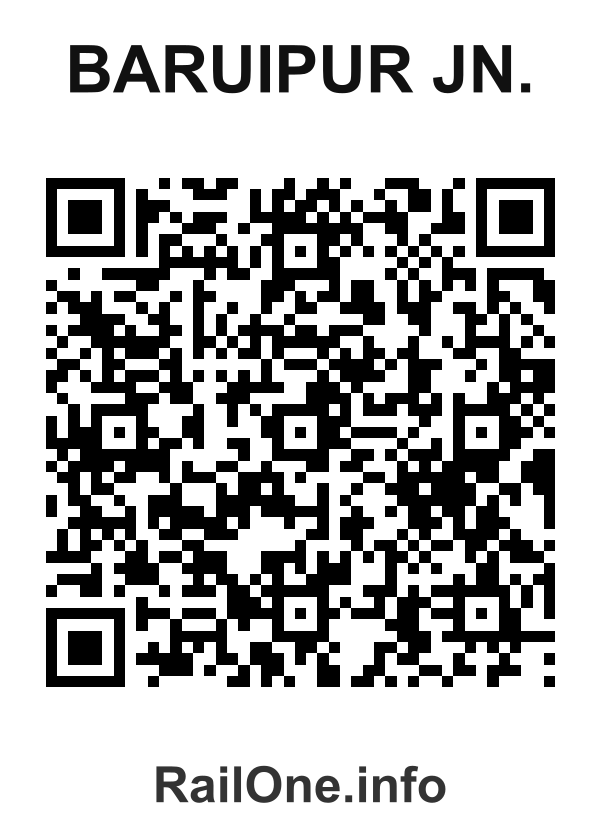 RailOne QR Code for Baruipur Jn. station