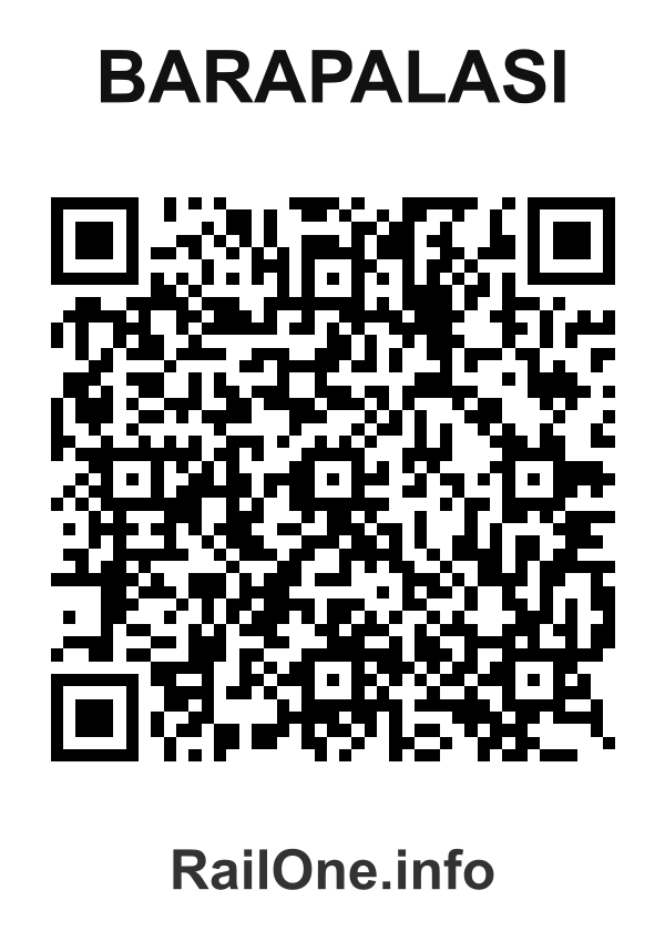 RailOne QR Code for Barapalasi station