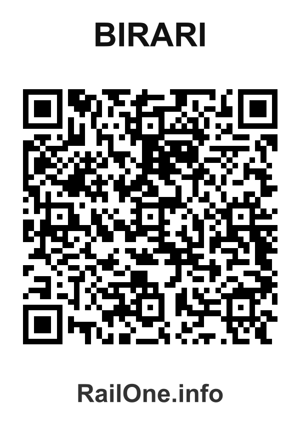 RailOne QR Code for Birari station