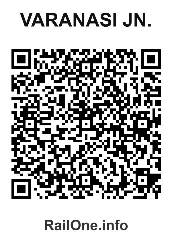 RailOne QR Code for Varanasi Jn. station