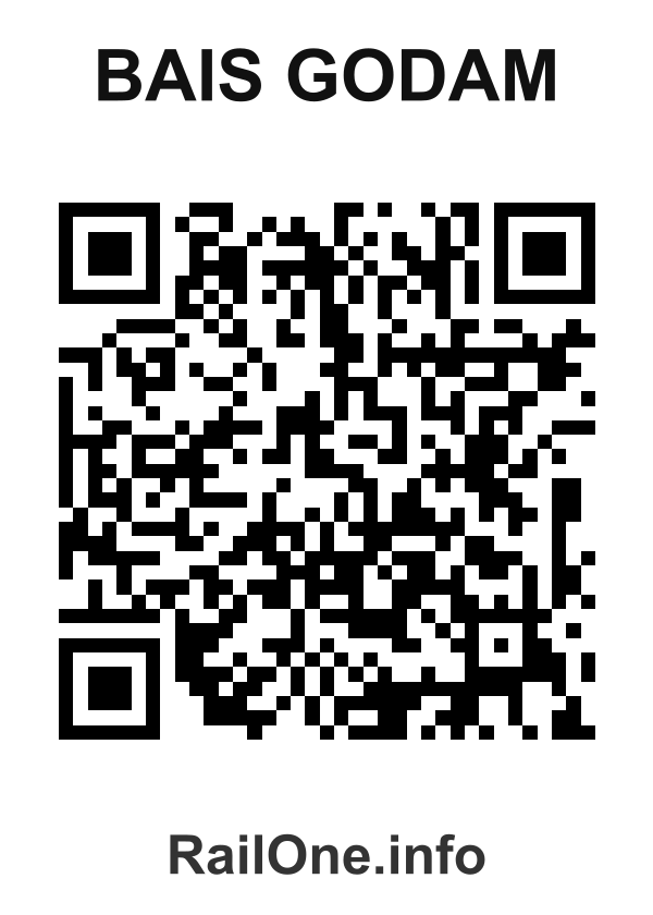 RailOne QR Code for Bais Godam station