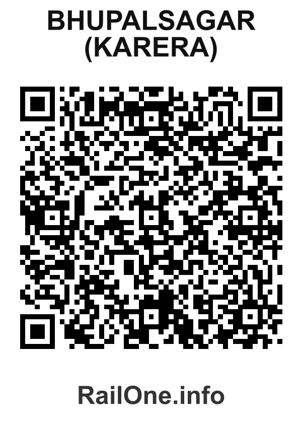 RailOne QR Code for Bhupalsagar (karera) station