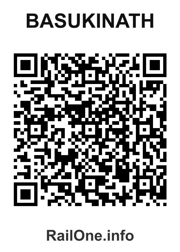 RailOne QR Code for Basukinath station