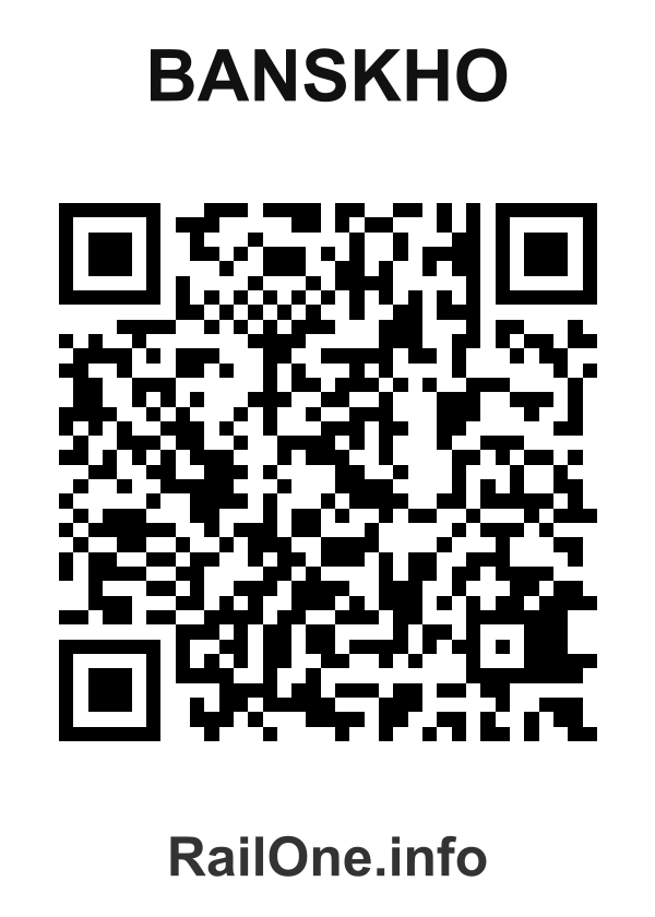 RailOne QR Code for Banskho station
