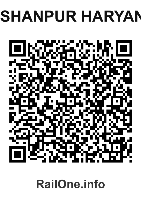 RailOne QR Code for Bishanpur Haryana station