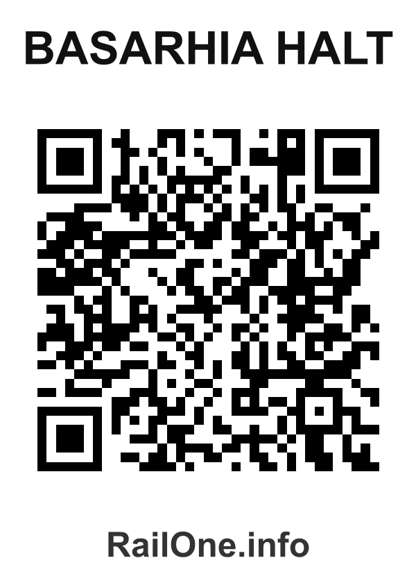 RailOne QR Code for Basarhia Halt station