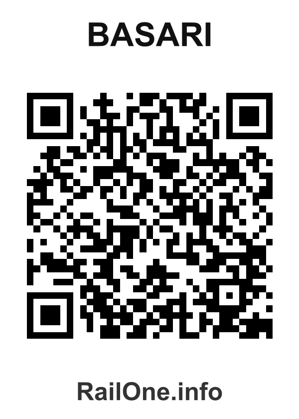 RailOne QR Code for Basari station