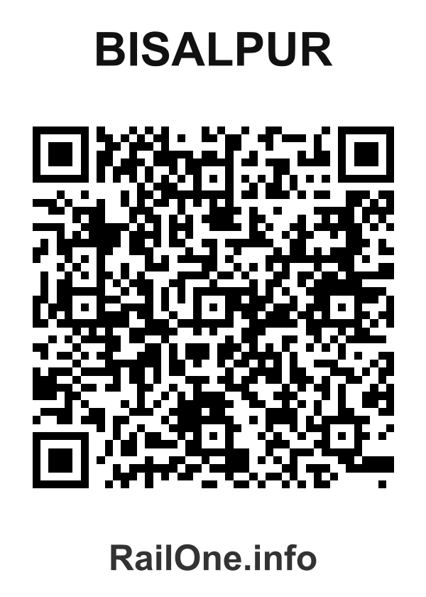 RailOne QR Code for Bisalpur station