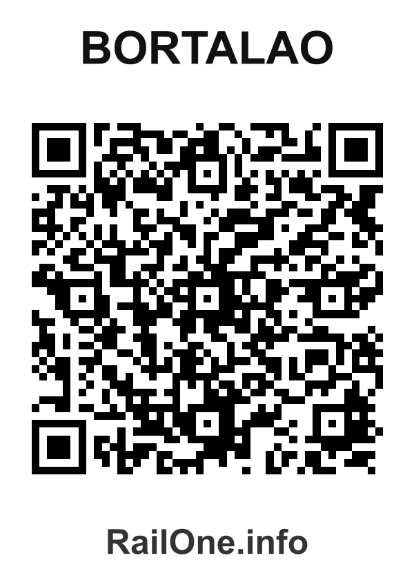 RailOne QR Code for Bortalao station