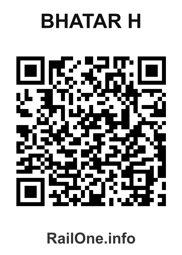 RailOne QR Code for Bhatar H station