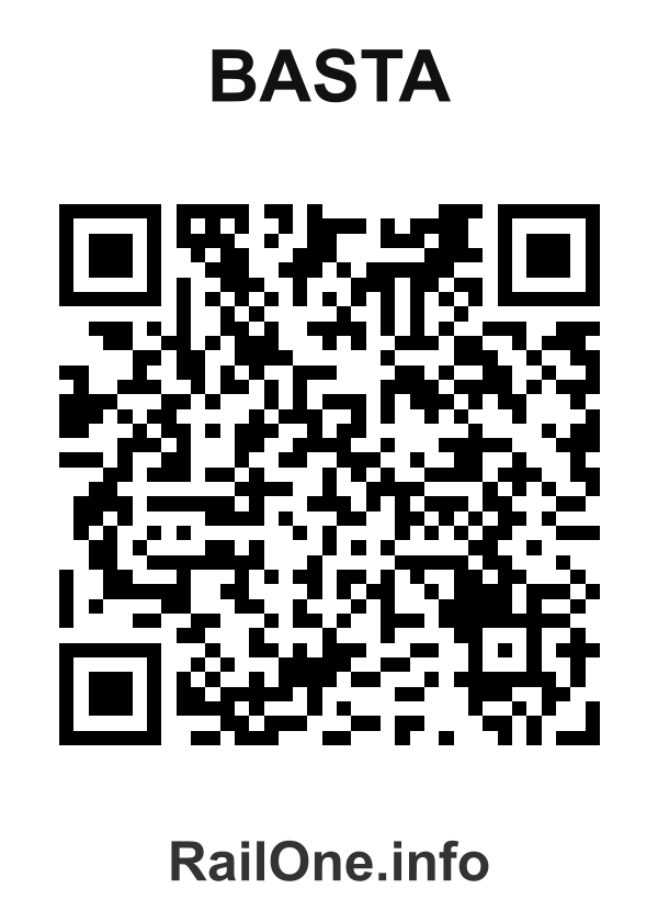 RailOne QR Code for Basta station