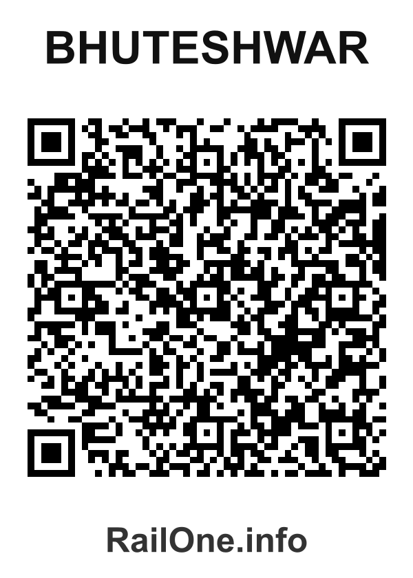 RailOne QR Code for Bhuteshwar station