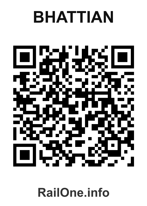 RailOne QR Code for Bhattian station