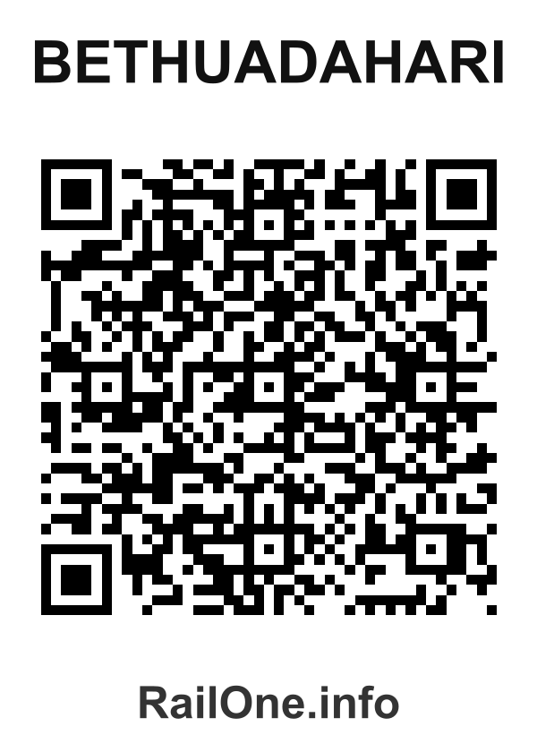 RailOne QR Code for Bethuadahari station