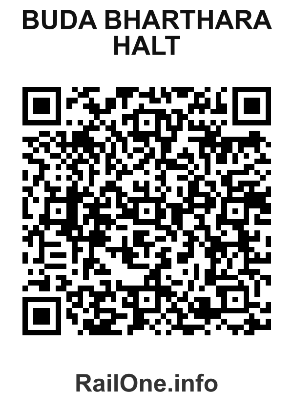 RailOne QR Code for Buda Bharthara Halt station