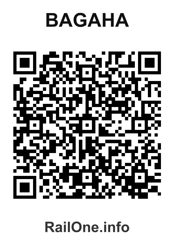 RailOne QR Code for Bagaha station