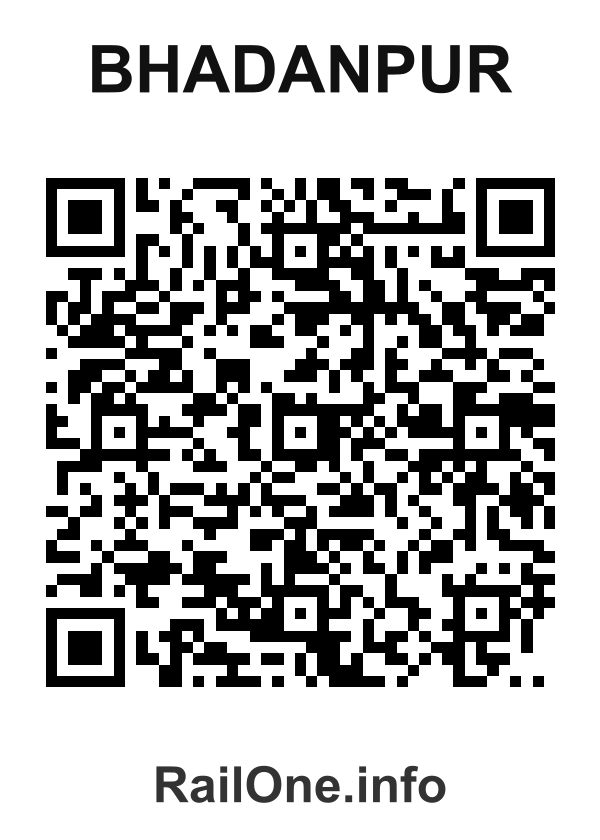 RailOne QR Code for Bhadanpur station