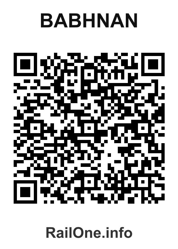 RailOne QR Code for Babhnan station