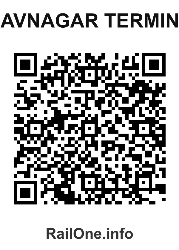 RailOne QR Code for Bhavnagar Terminus station