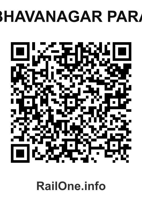 RailOne QR Code for Bhavanagar Para station
