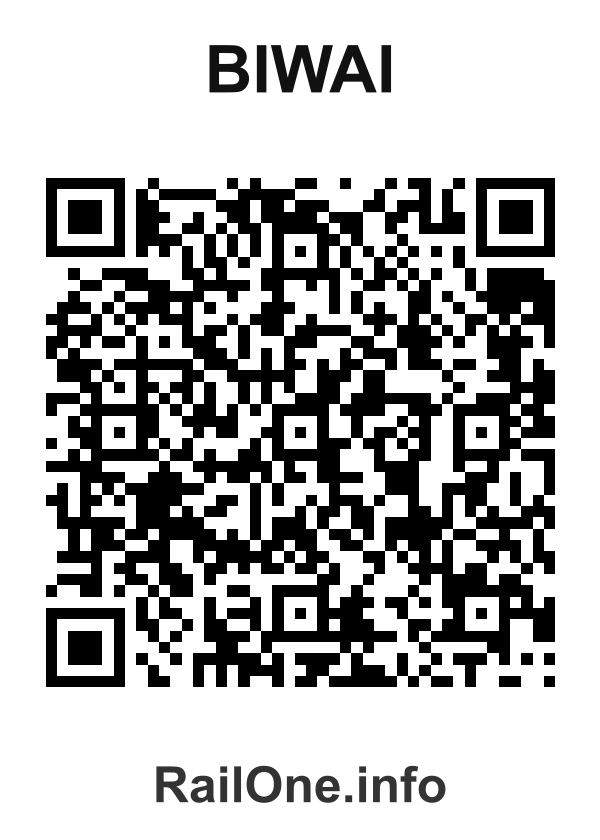 RailOne QR Code for Biwai station