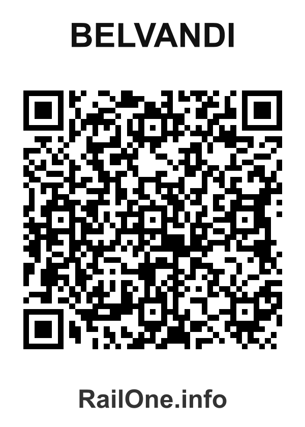 RailOne QR Code for Belvandi station