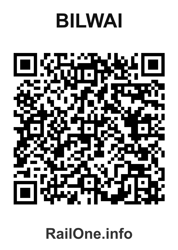 RailOne QR Code for Bilwai station
