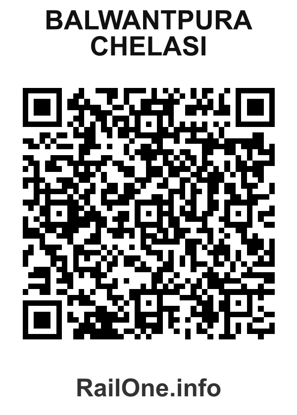RailOne QR Code for Balwantpura Chelasi station