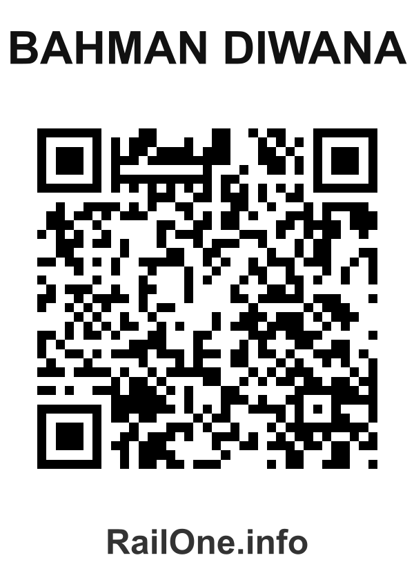 RailOne QR Code for Bahman Diwana station