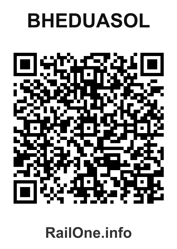 RailOne QR Code for Bheduasol station