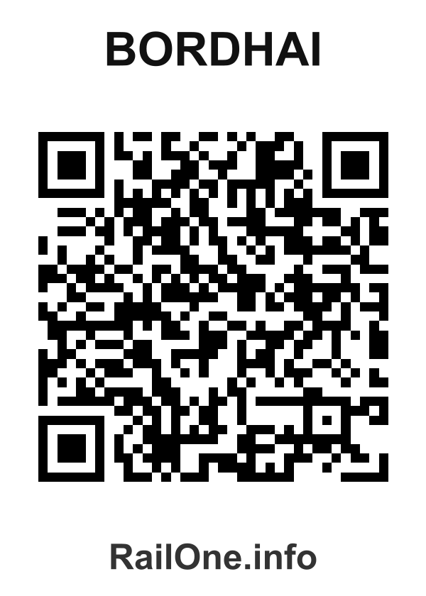 RailOne QR Code for Bordhai station