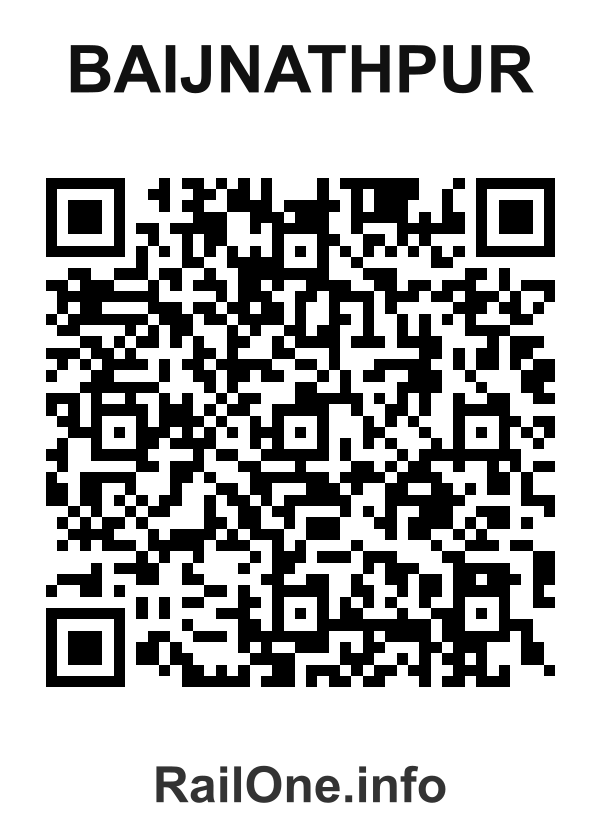 RailOne QR Code for Baijnathpur station