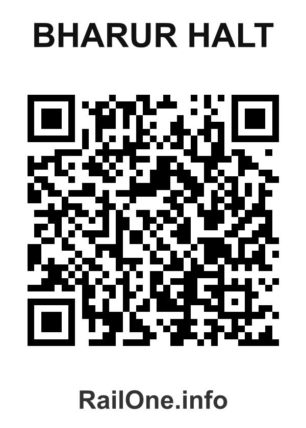 RailOne QR Code for Bharur Halt station