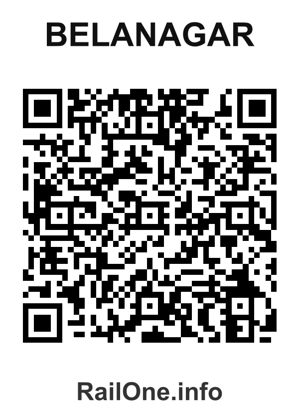 RailOne QR Code for Belanagar station
