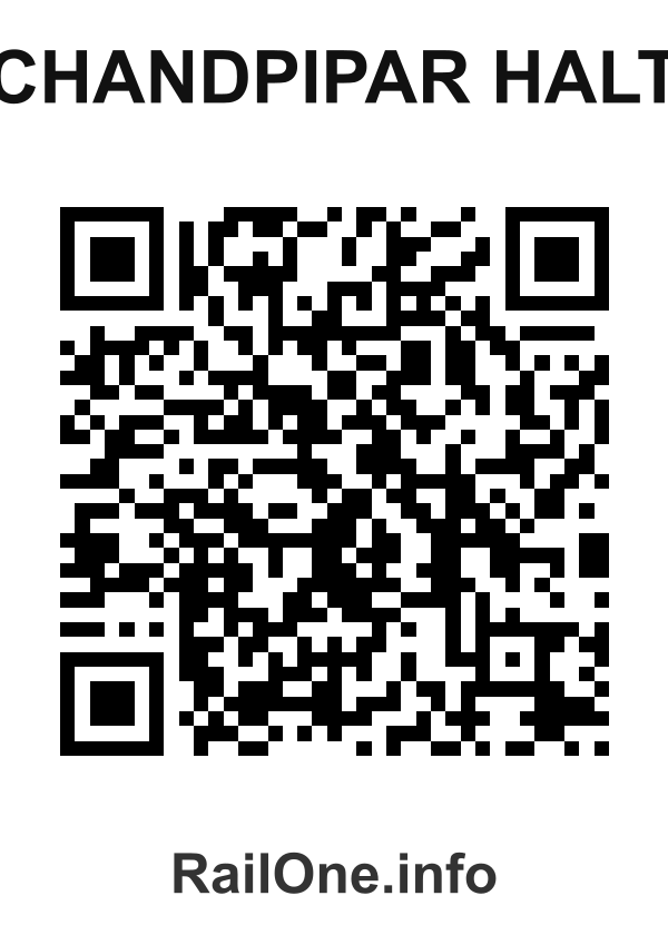 RailOne QR Code for Chandpipar Halt station