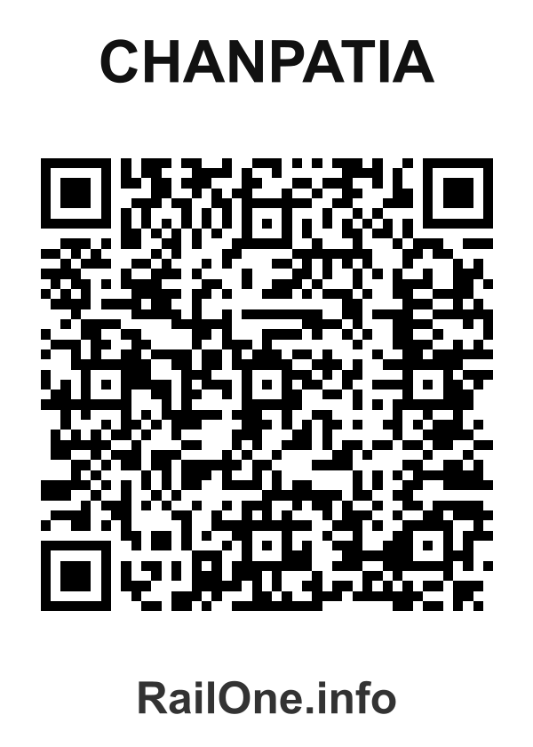 RailOne QR Code for Chanpatia station