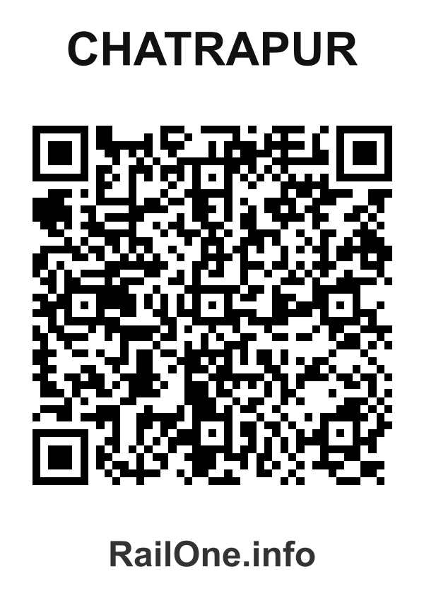 RailOne QR Code for Chatrapur station