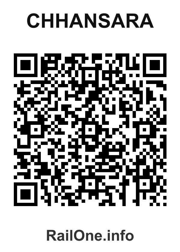 RailOne QR Code for Chhansara station