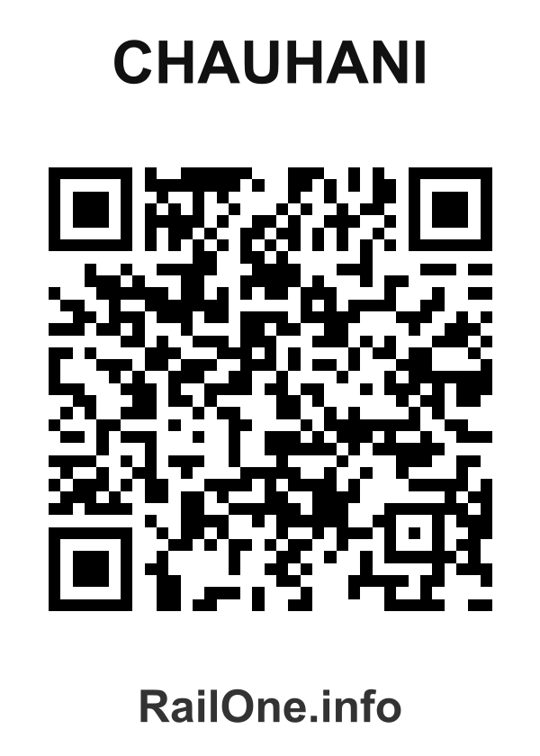 RailOne QR Code for Chauhani station