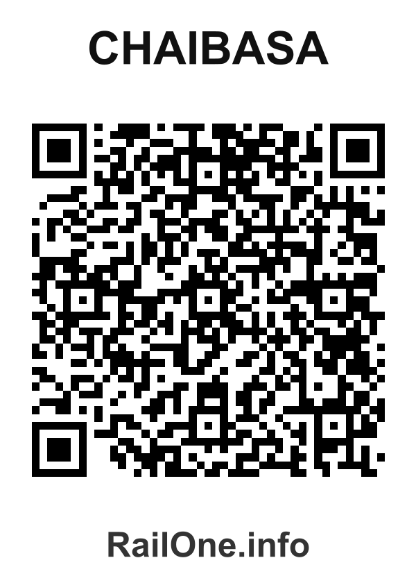 RailOne QR Code for Chaibasa station