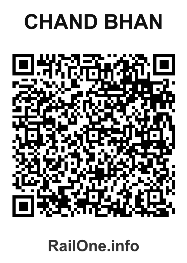 RailOne QR Code for Chand Bhan station