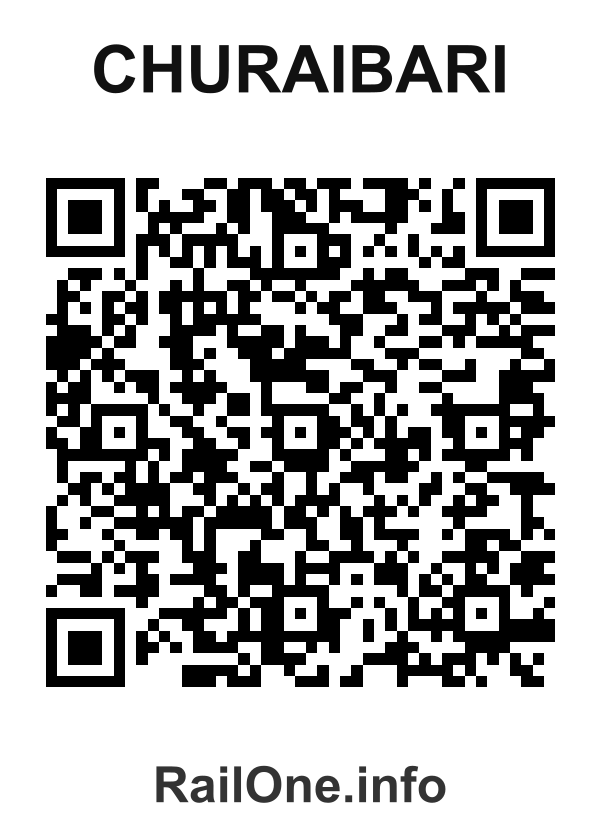 RailOne QR Code for Churaibari station