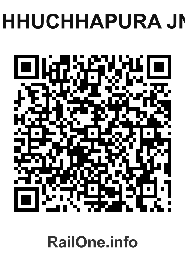 RailOne QR Code for Chhuchhapura Jn. station