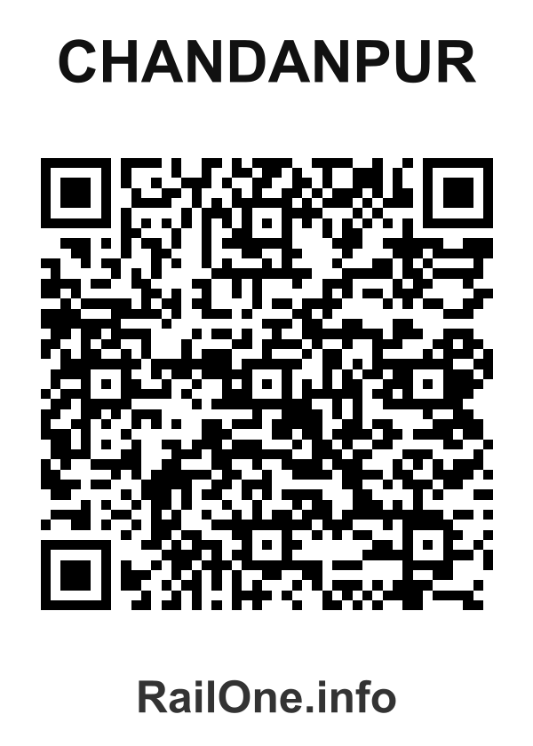 RailOne QR Code for Chandanpur station