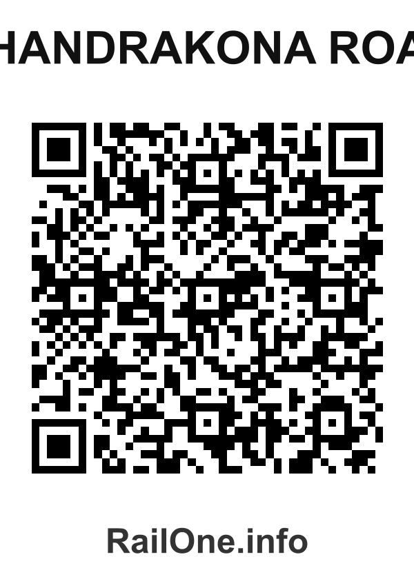 RailOne QR Code for Chandrakona Road station